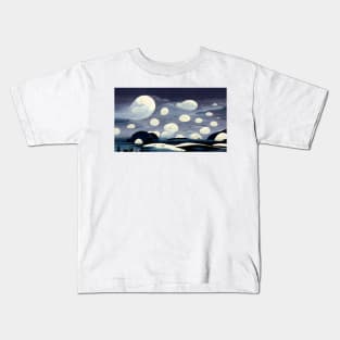 Starry Night Sky Kids T-Shirt